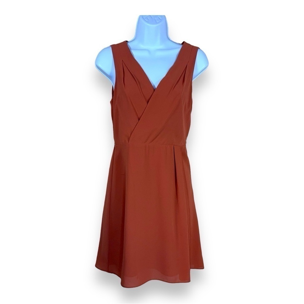 SMALL LOVE21 ORANGE DRESS SLEEVELESS EVENT PARTY COCKTAIL WEDDING GUEST
